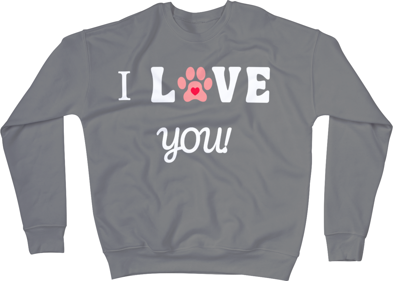 I WOOF YOU -Dog Lover Sweatshirt