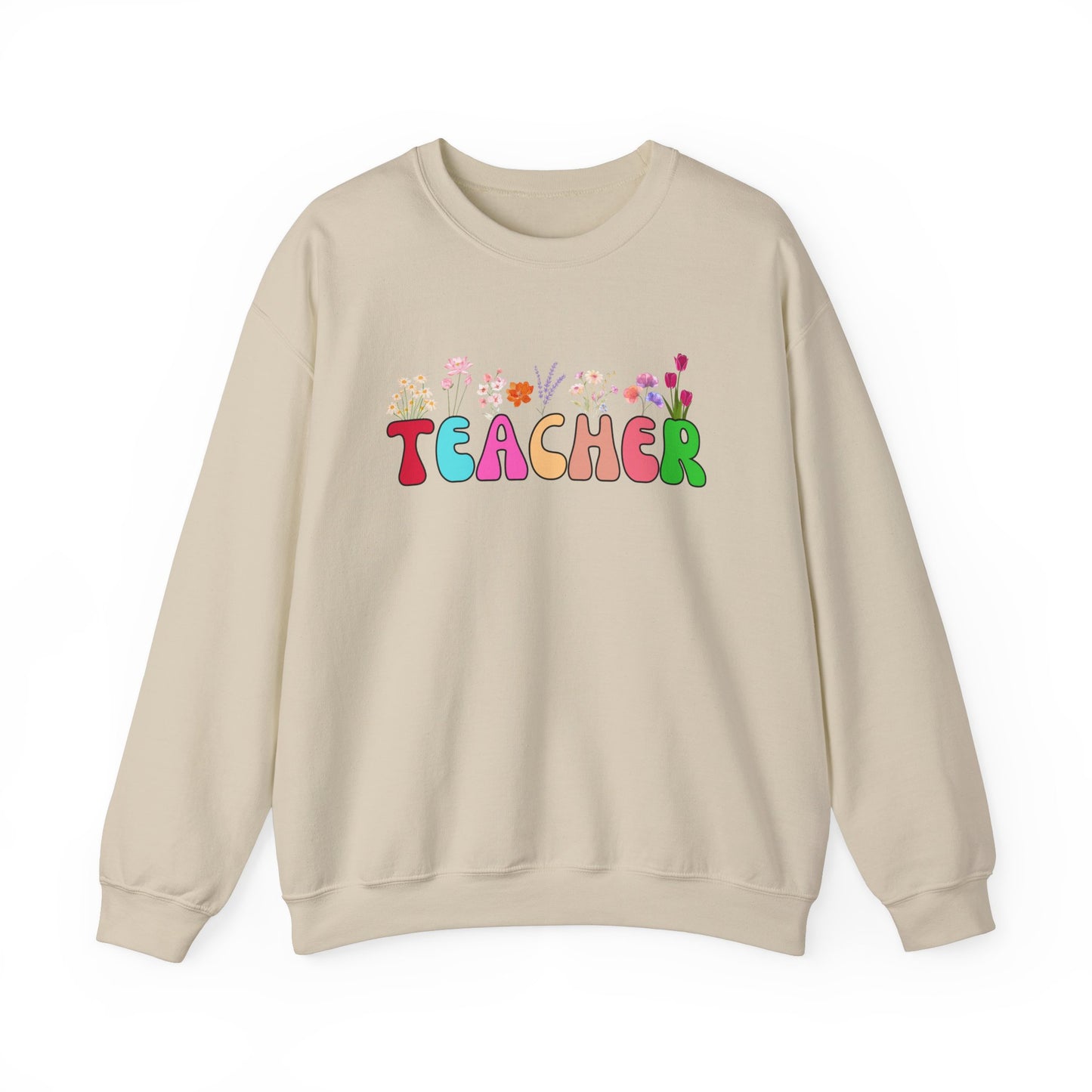 Teacher Floral Sweatshirt