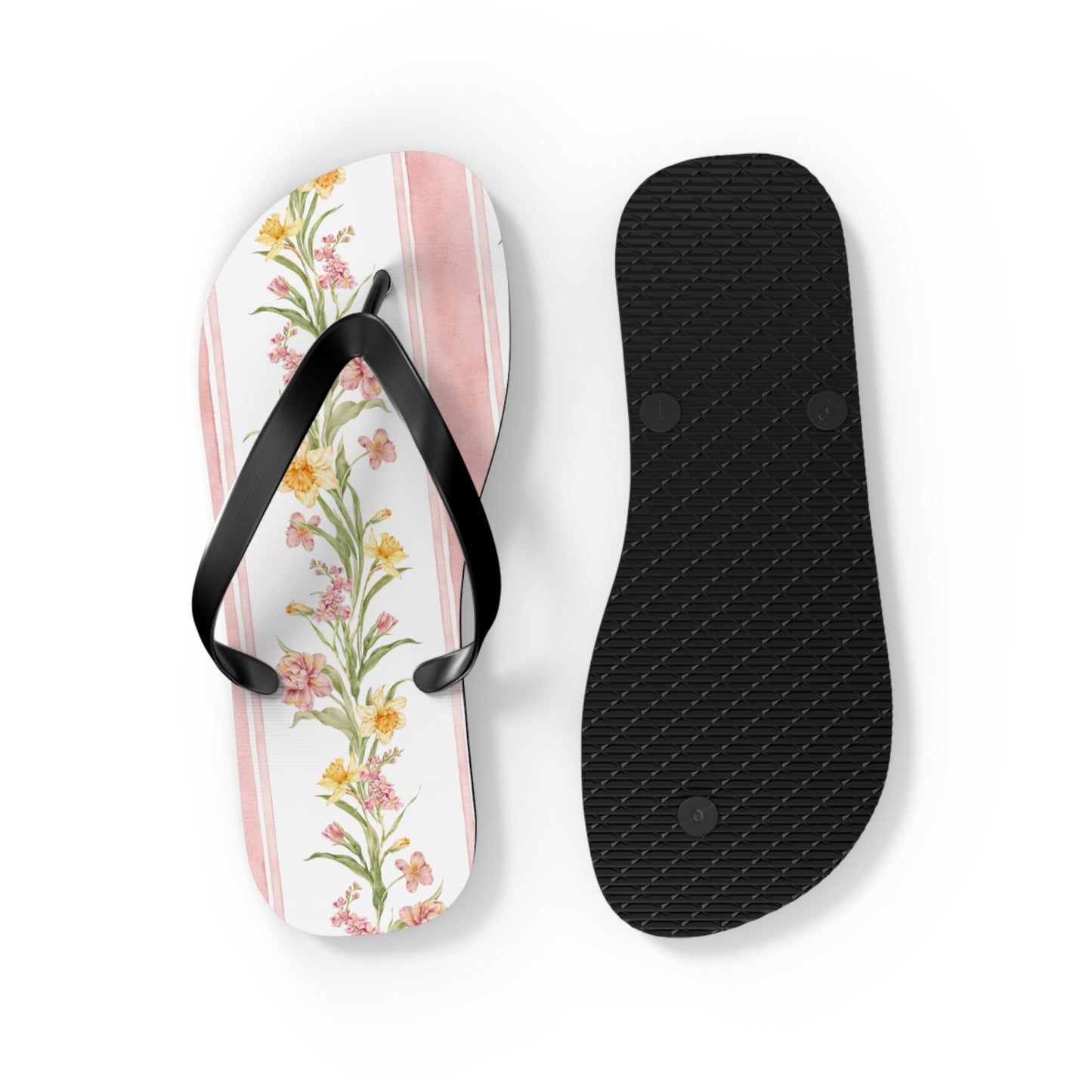 Floral Print Flip Flops - Summer Beach Sandals for Outdoor Relaxation