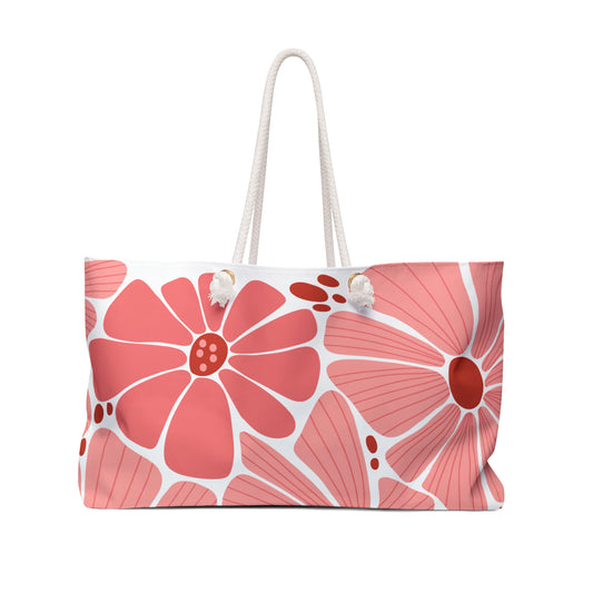 Floral Weekender Bag - Perfect for Travel & Beach Days