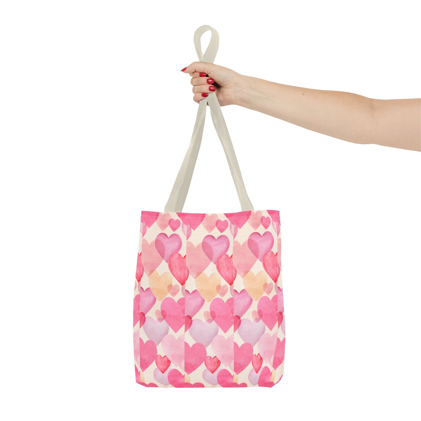 Sweetheart Tote Bag - Pink Heart Design for Everyday Use