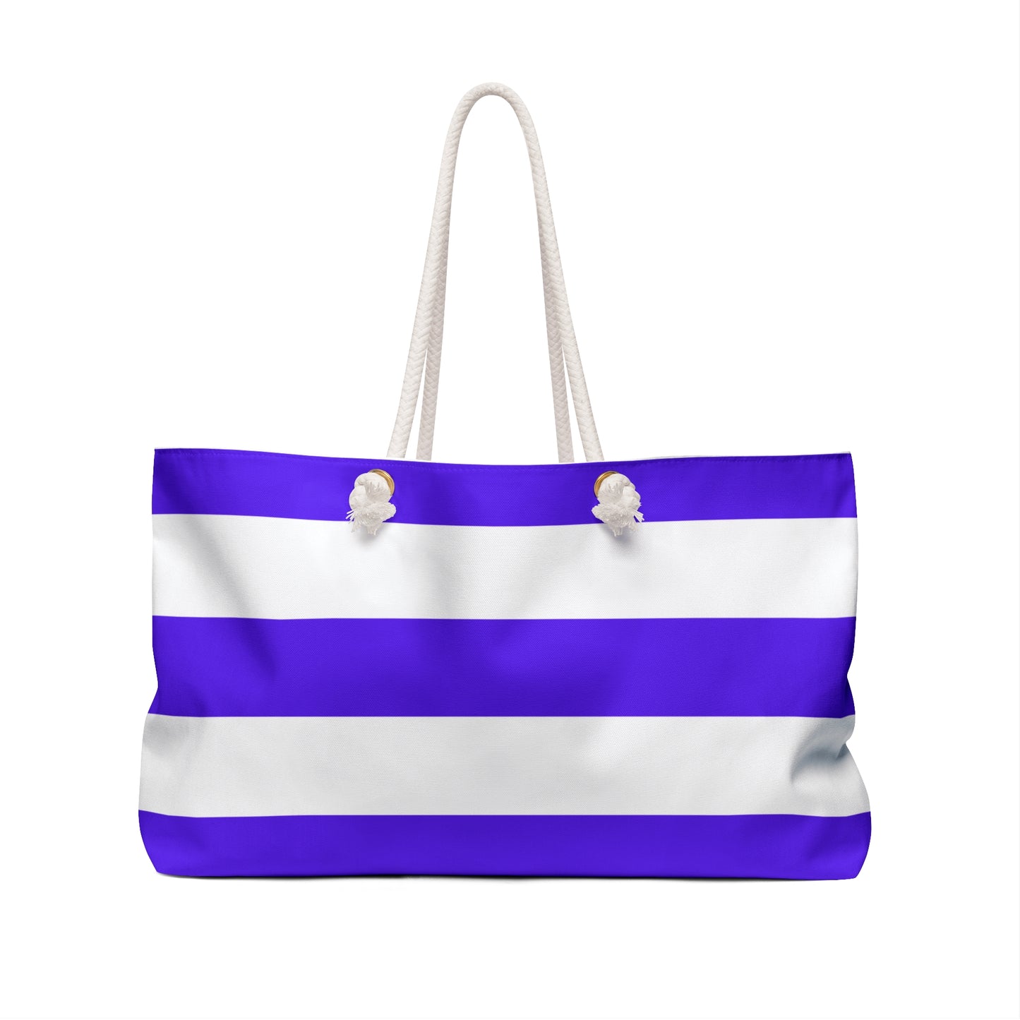 Personalized Weekender Bag - Striped Design for Travel and Beach