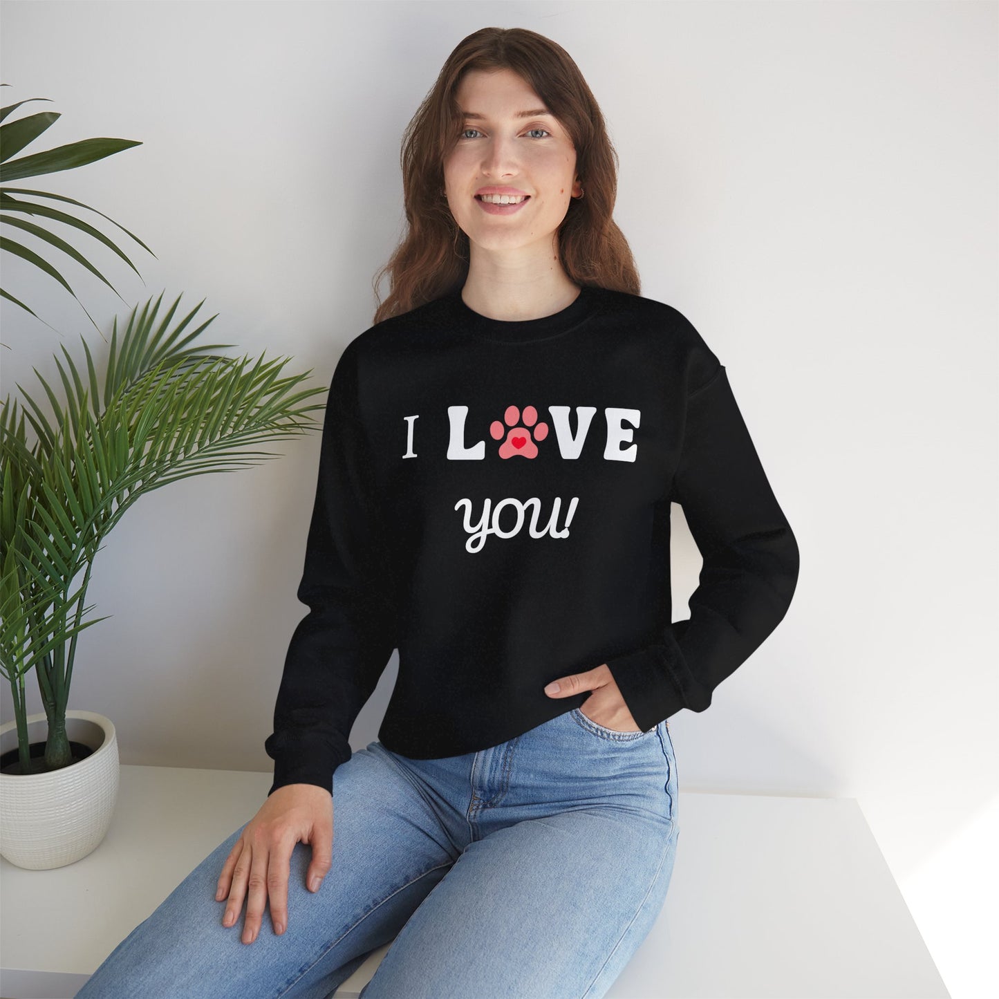 I WOOF YOU -Dog Lover Sweatshirt