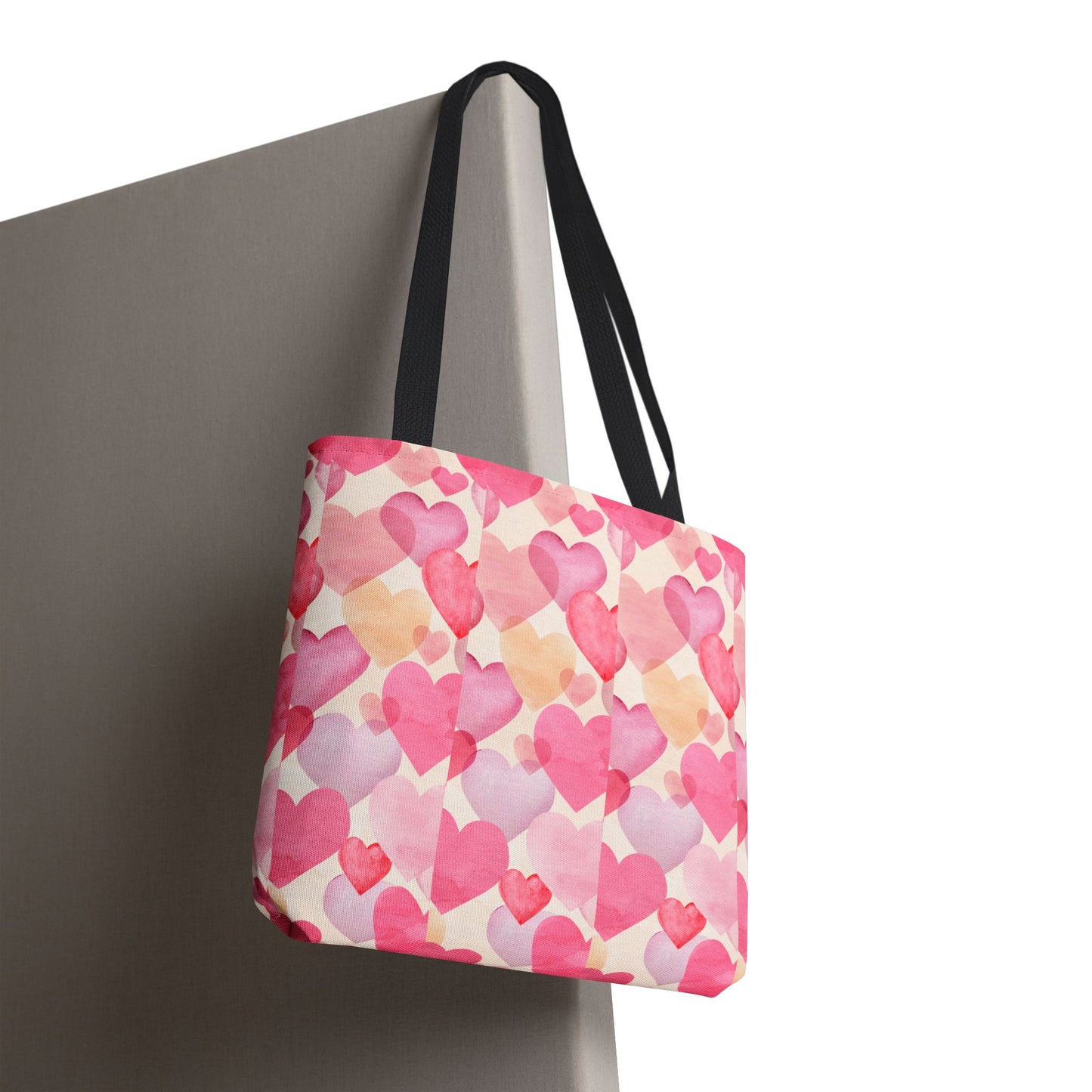 Sweetheart Tote Bag - Pink Heart Design for Everyday Use