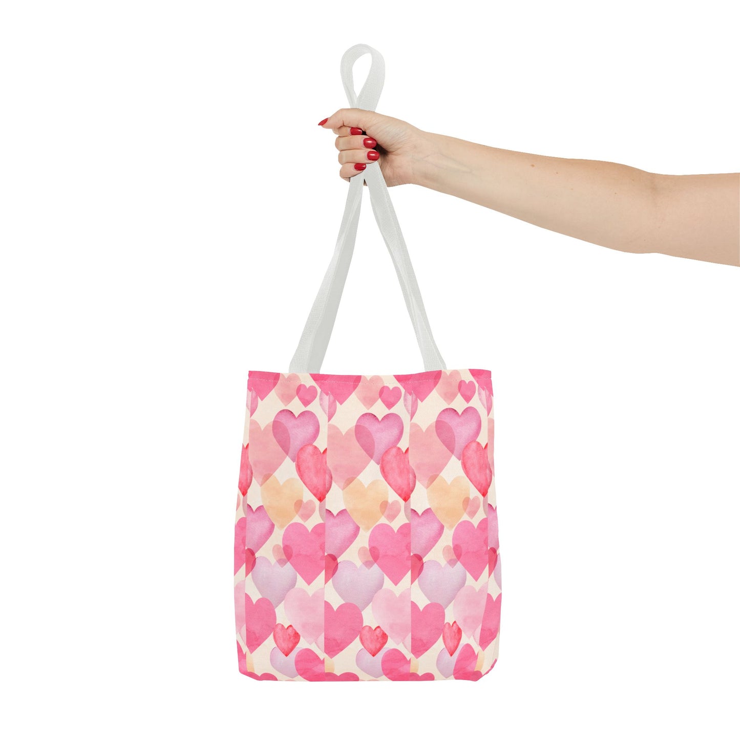 Sweetheart Tote Bag - Pink Heart Design for Everyday Use