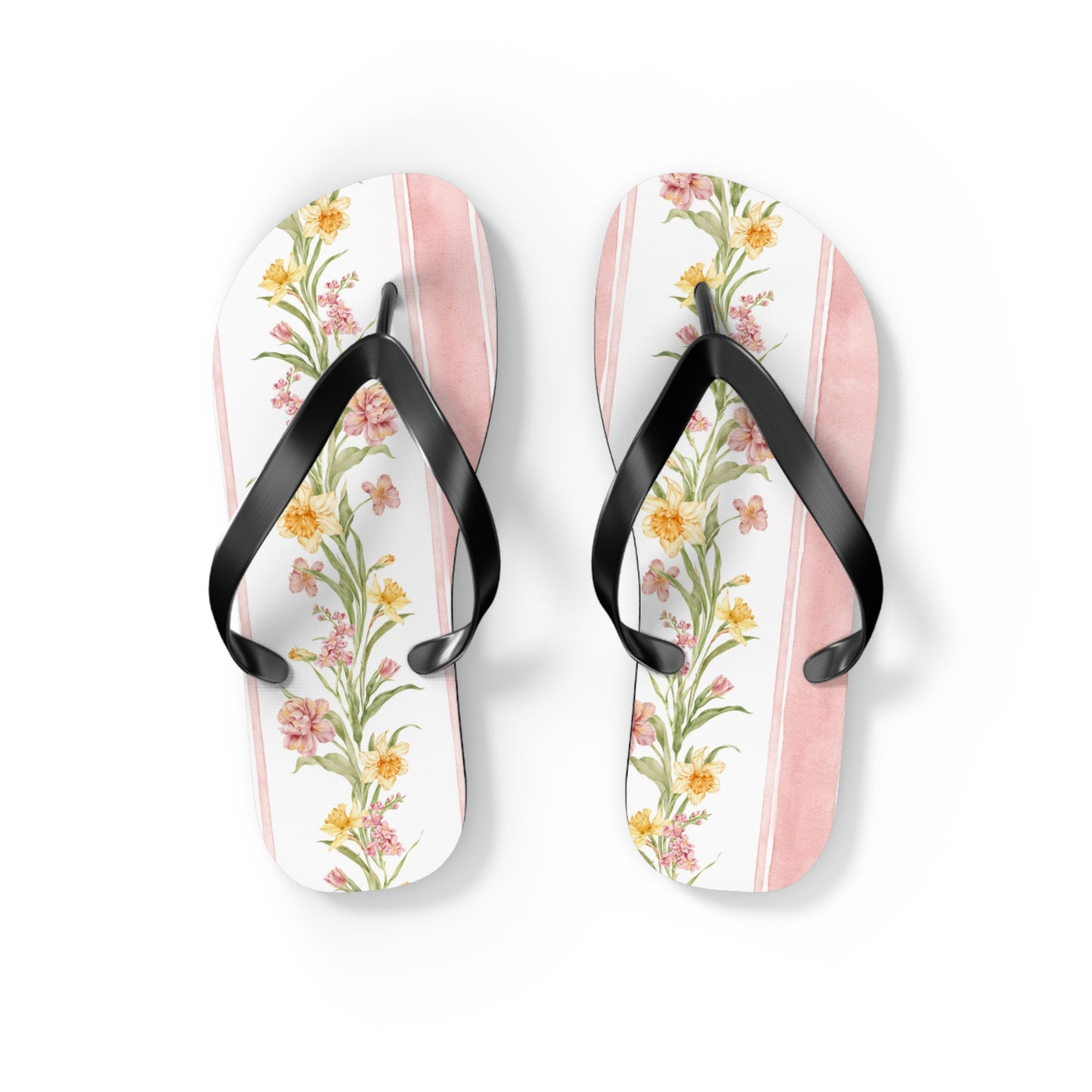 Floral Print Flip Flops - Summer Beach Sandals for Outdoor Relaxation