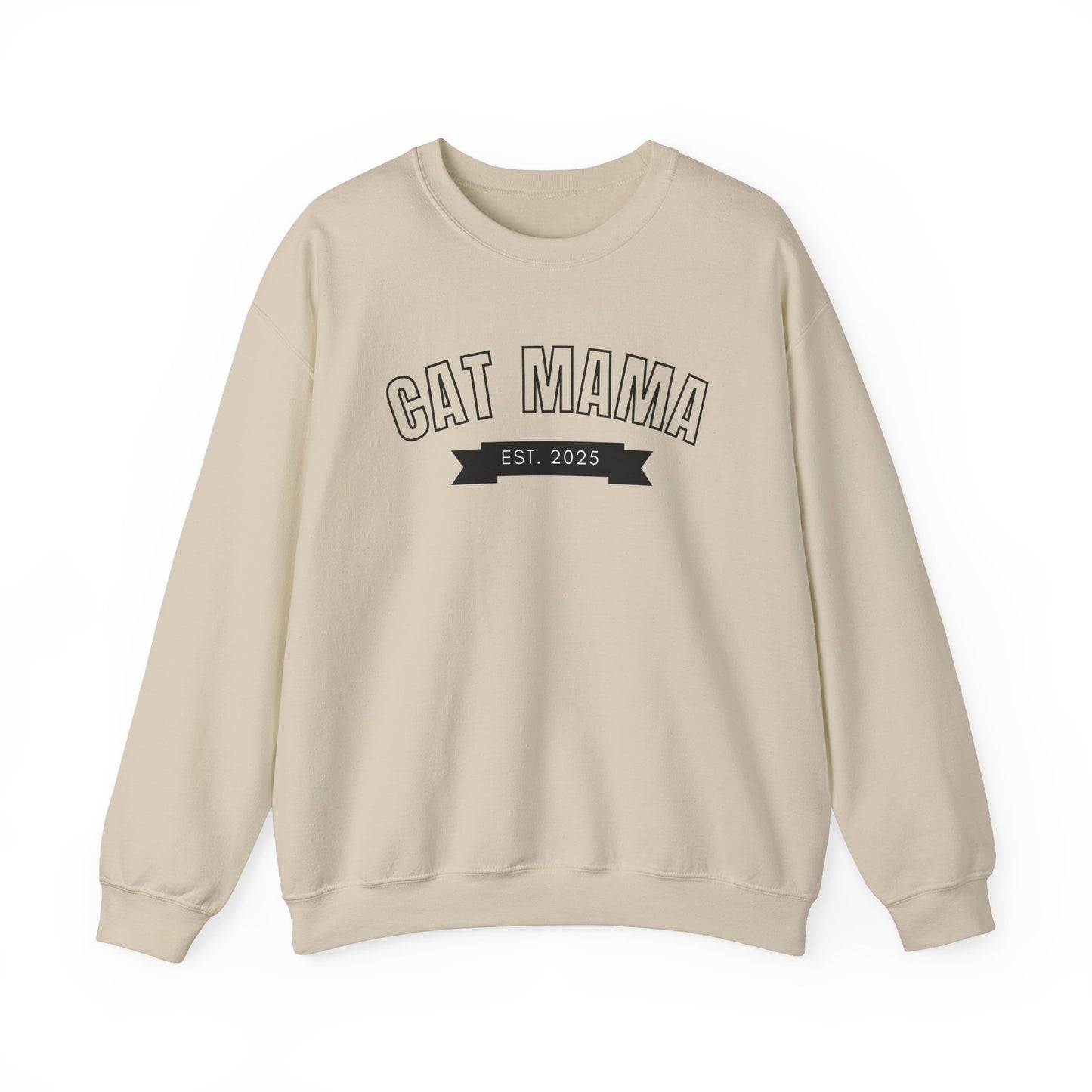 Cat Mama EST 2025 - Cat Lover Sweatshirt