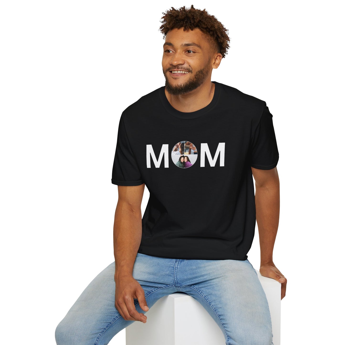 Personalized MOM Photo T-Shirt | Tee for Mother's Day & Family Gifts