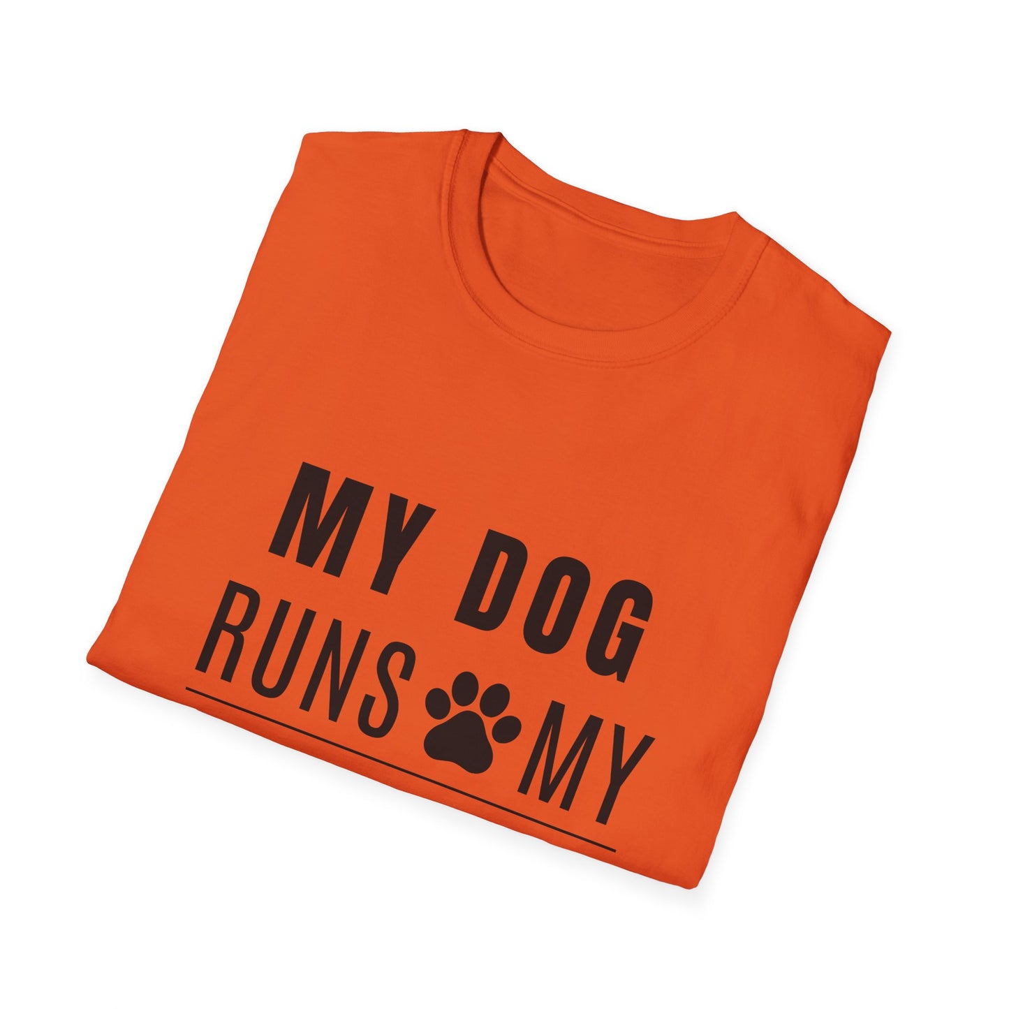 My Dog Runs My World T-Shirt