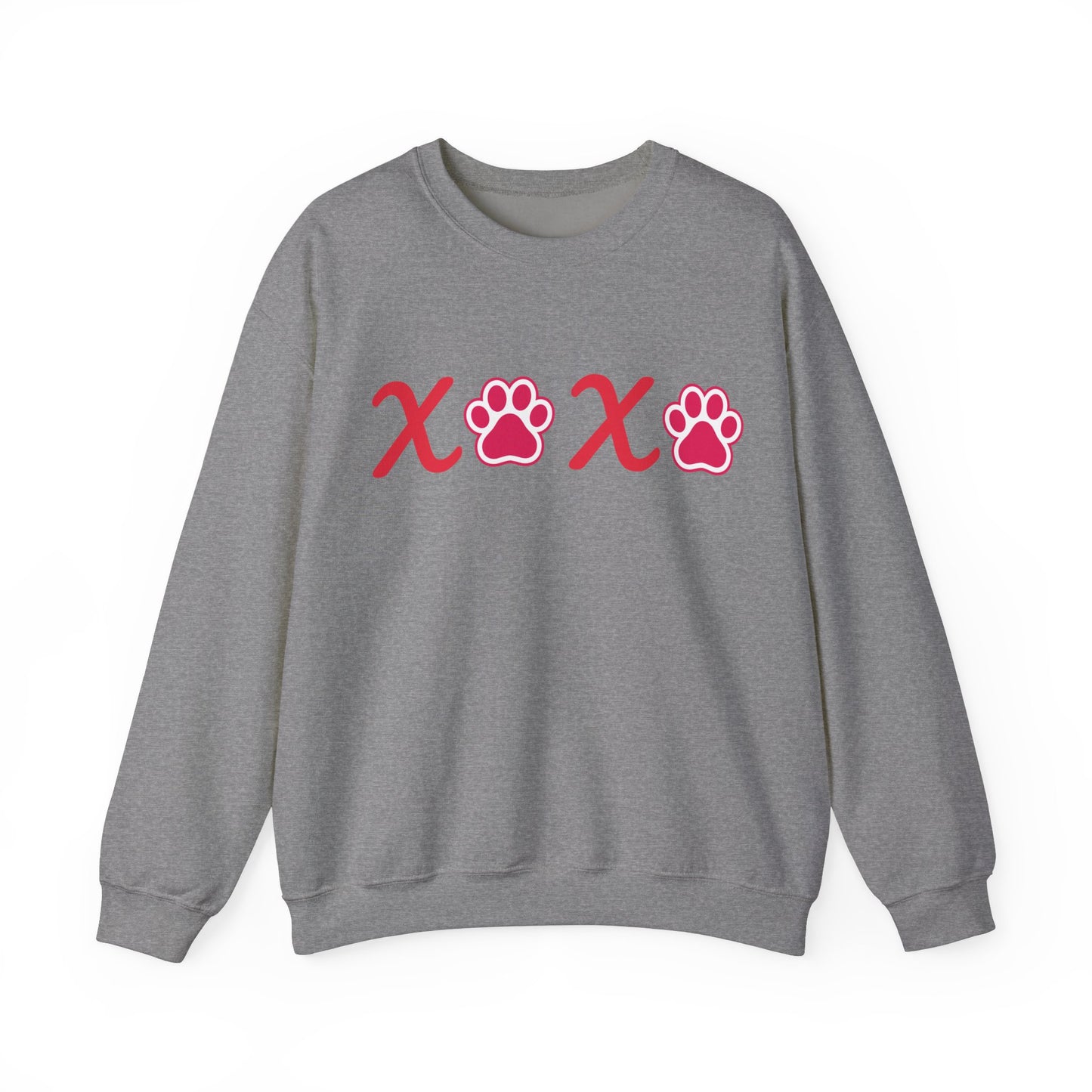 Valentine's Day Dog Lover Sweatshirt - XOXO Unisex Crewneck Sweatshirt