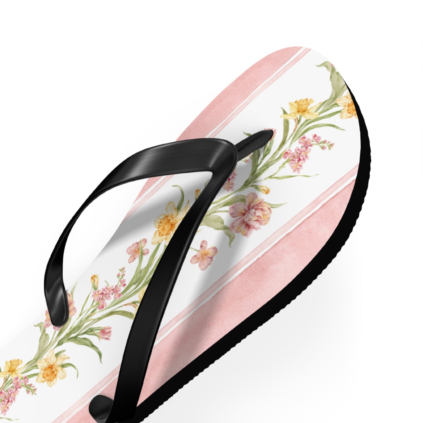 Floral Print Flip Flops - Summer Beach Sandals for Outdoor Relaxation