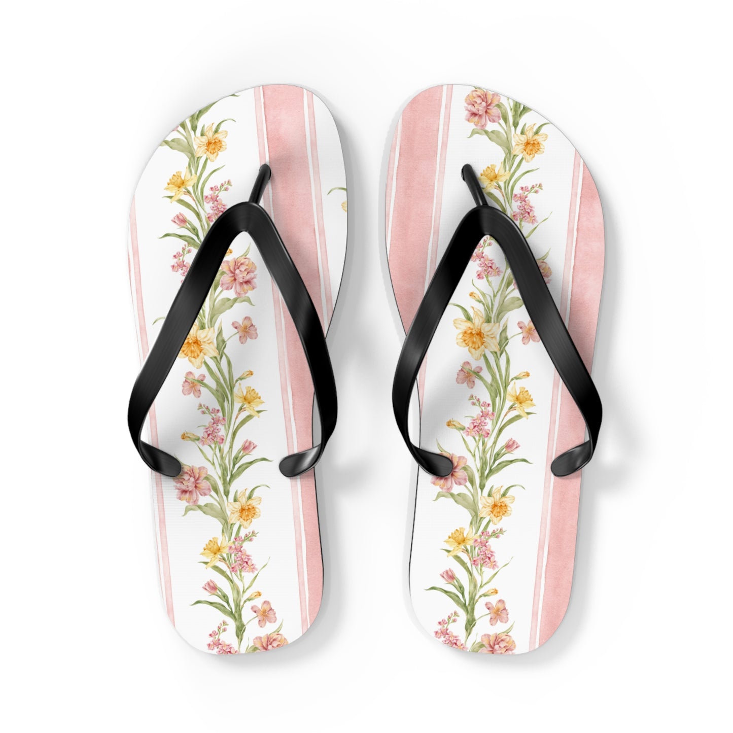 Floral Print Flip Flops - Summer Beach Sandals for Outdoor Relaxation