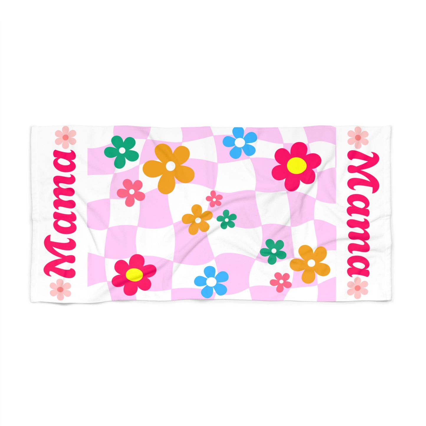 Floral Themed Mama Beach Towel
