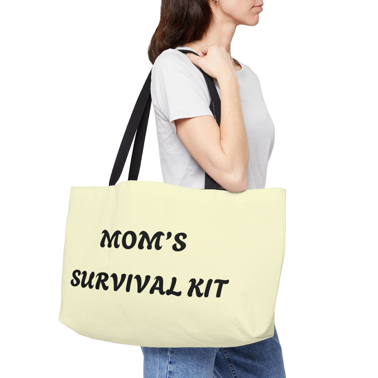 Mom's Survival Kit Weekender Tote Bag - Perfect for Moms on the Go