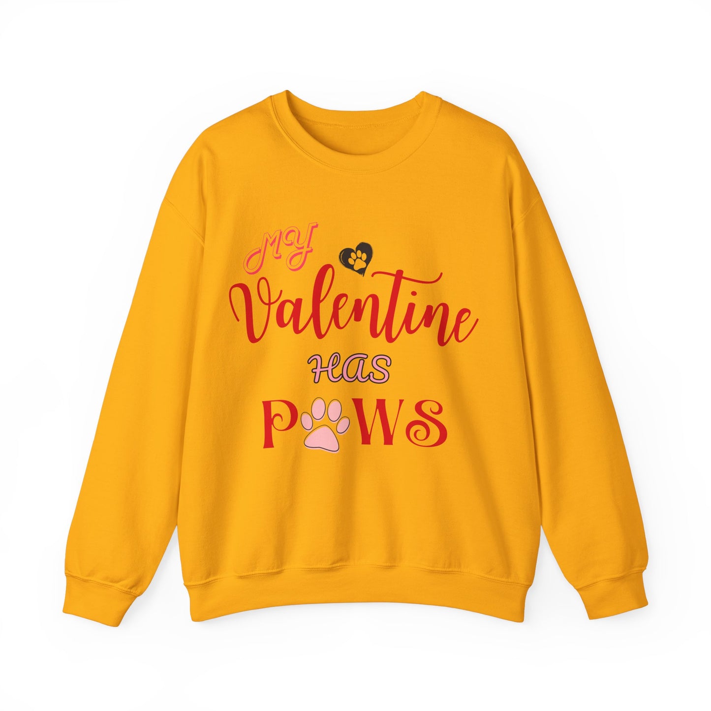 My Valentine Has Paws Valentine's Day Dog Lover Sweatshirt