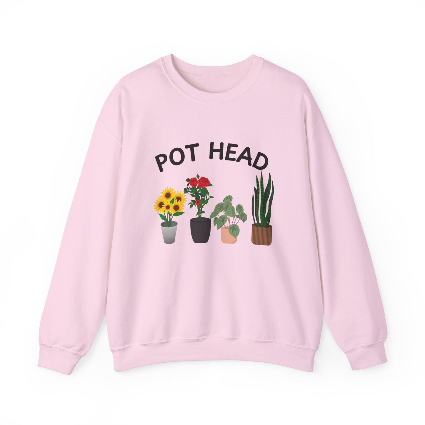 Pot Head - Funny Gardening and Plant Lover Swatshirt