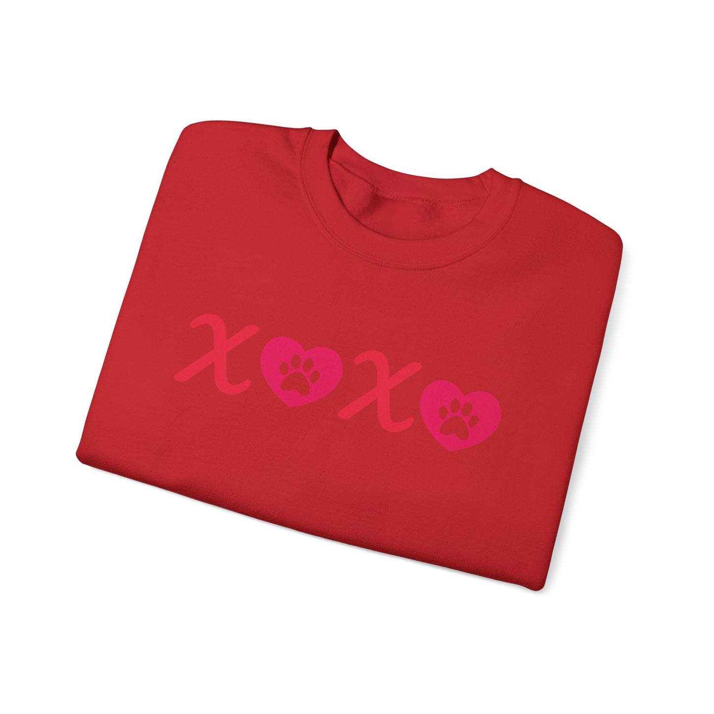 Valentine's Day Dog Lover Sweatshirt - XOXO Unisex Crewneck