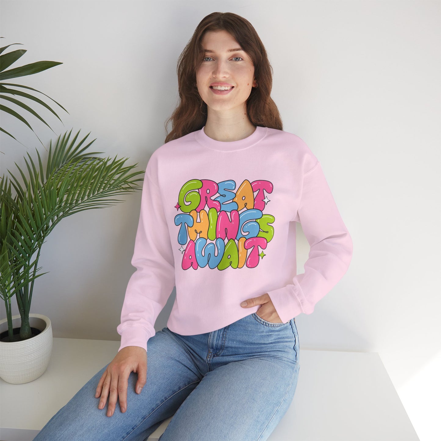 Great Things Await - Crewneck Sweatshirt