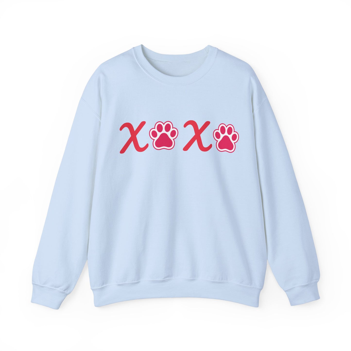Valentine's Day Dog Lover Sweatshirt - XOXO Unisex Crewneck Sweatshirt