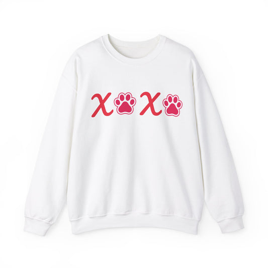 Valentine's Day Dog Lover Sweatshirt - XOXO Unisex Crewneck Sweatshirt