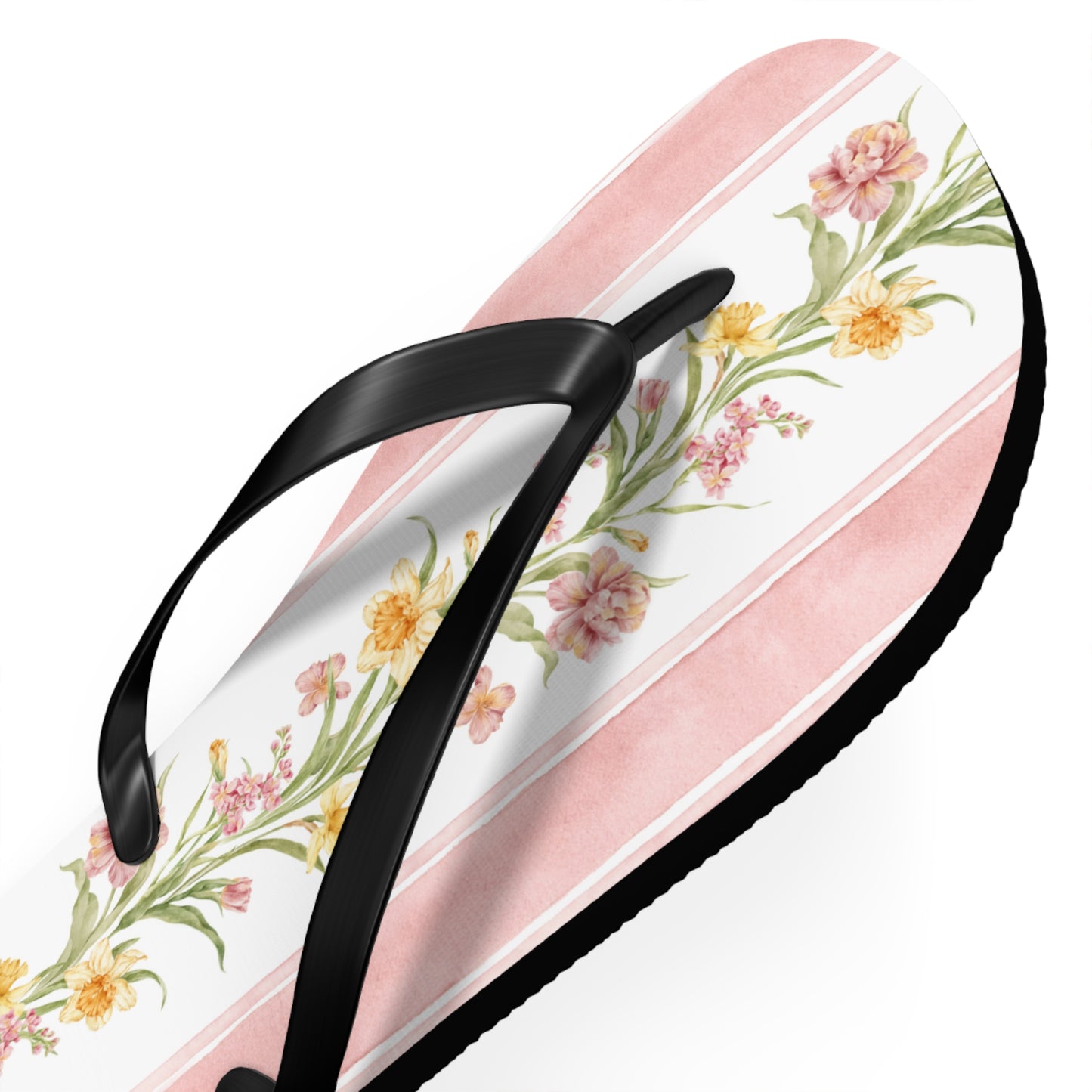 Floral Print Flip Flops - Summer Beach Sandals for Outdoor Relaxation