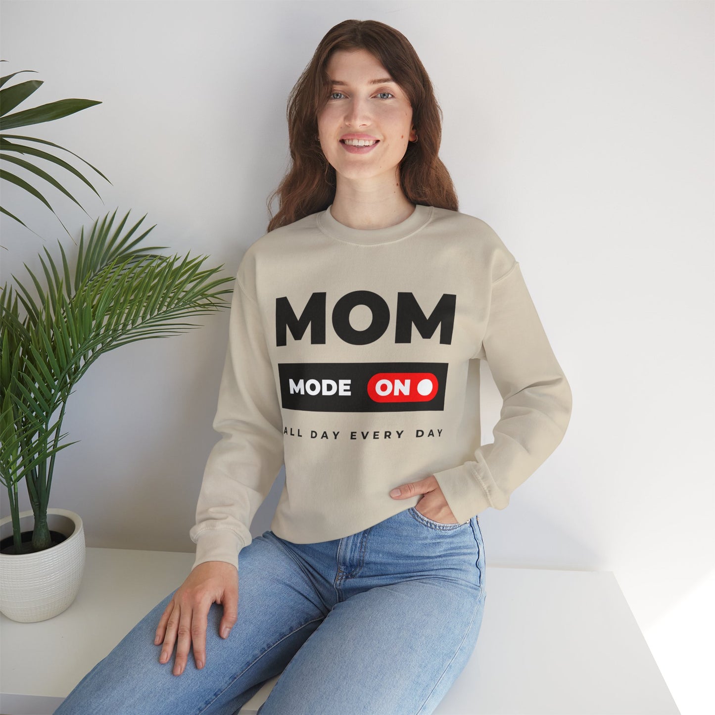Mom Mode Comfy Mom Sweatshirt