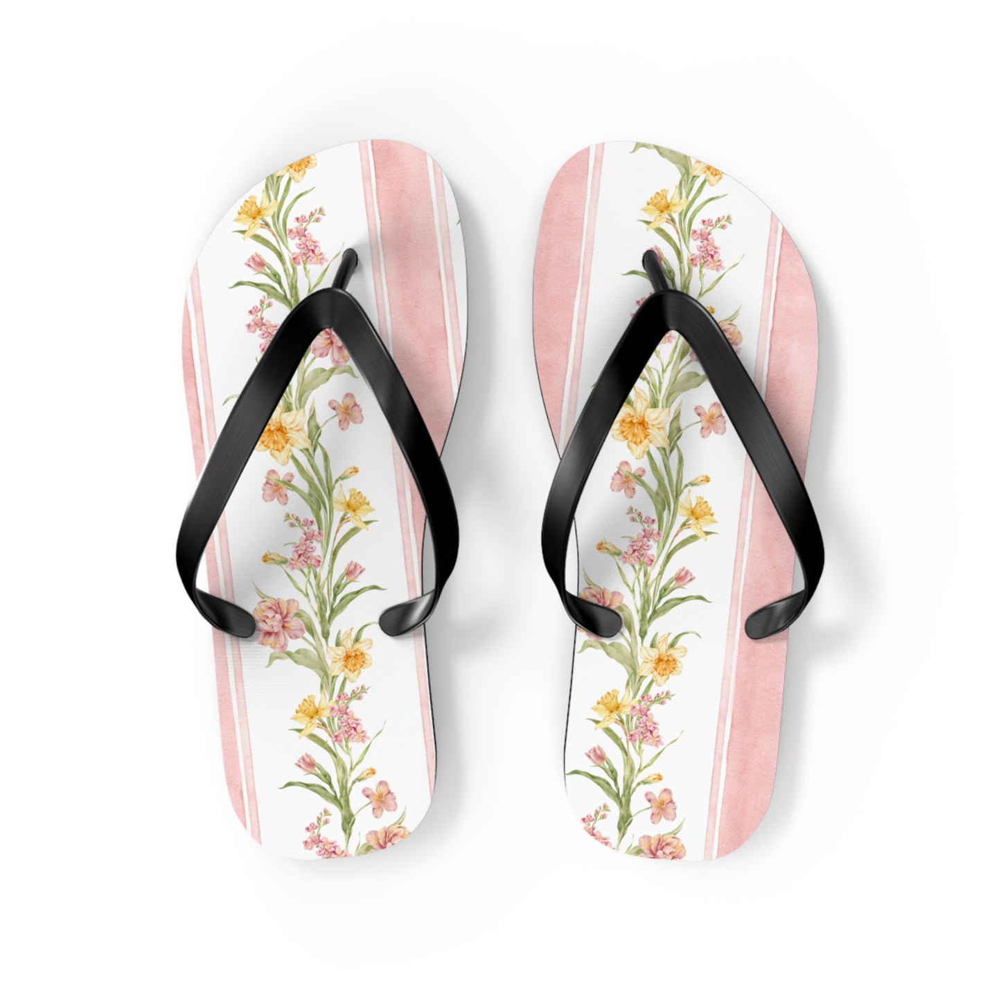 Floral Print Flip Flops - Summer Beach Sandals for Outdoor Relaxation