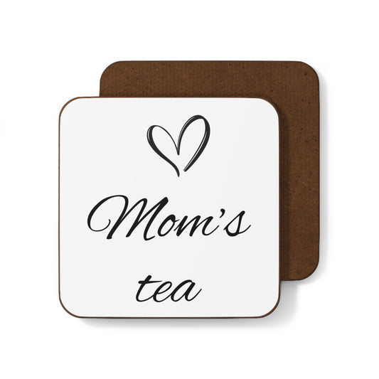 Mom's Tea Hardboard Coaster - Perfect Gift for Tea Lovers