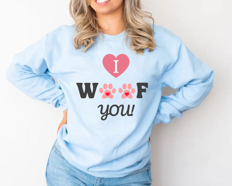 Valentine's Day Dog Lover Sweatshirt - Unisex Crewneck