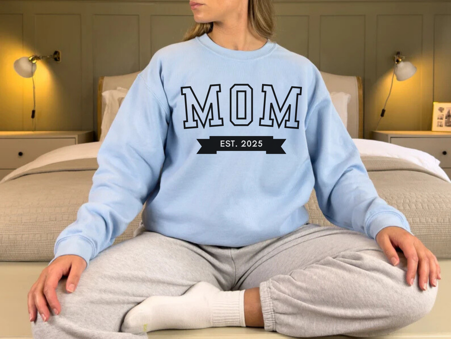 Mom Est New Mom Sweatshirt