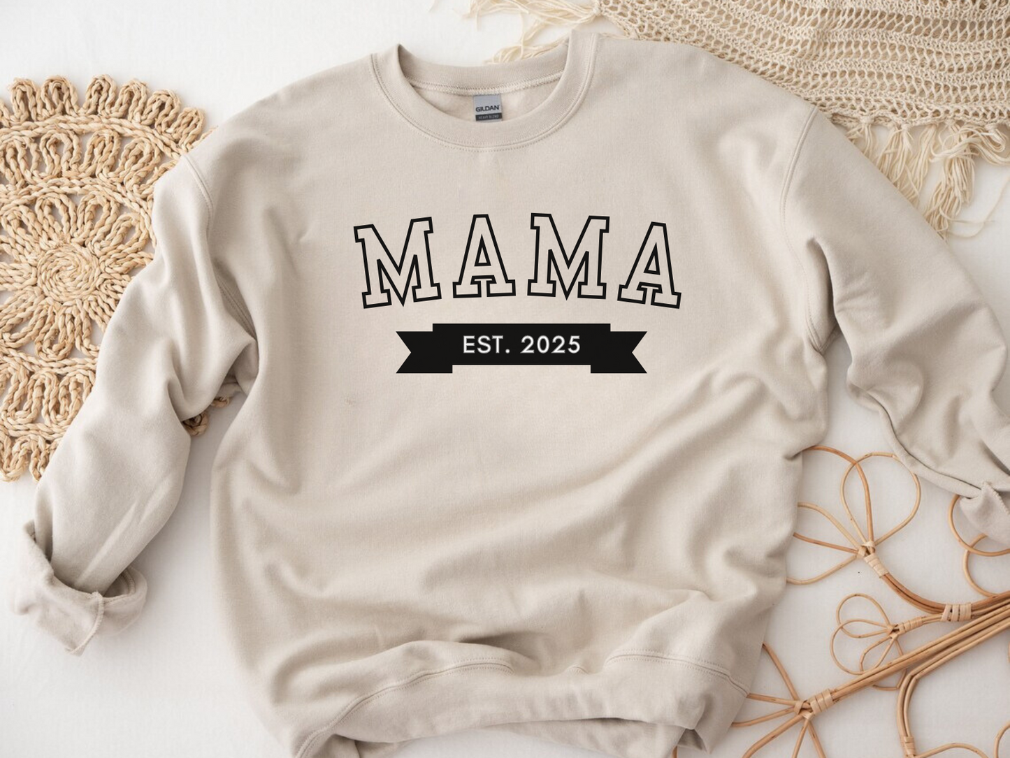 Mama Est New Mom Sweatshirt