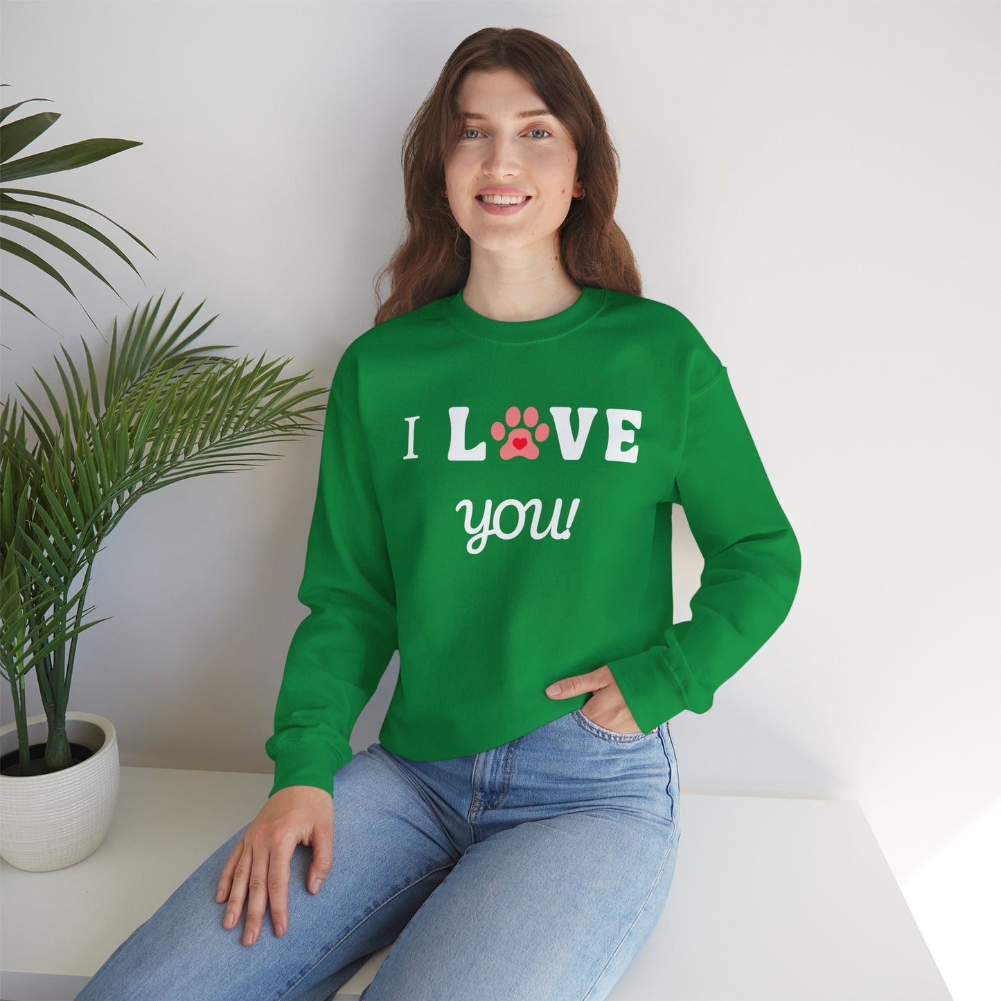I WOOF YOU -Dog Lover Sweatshirt