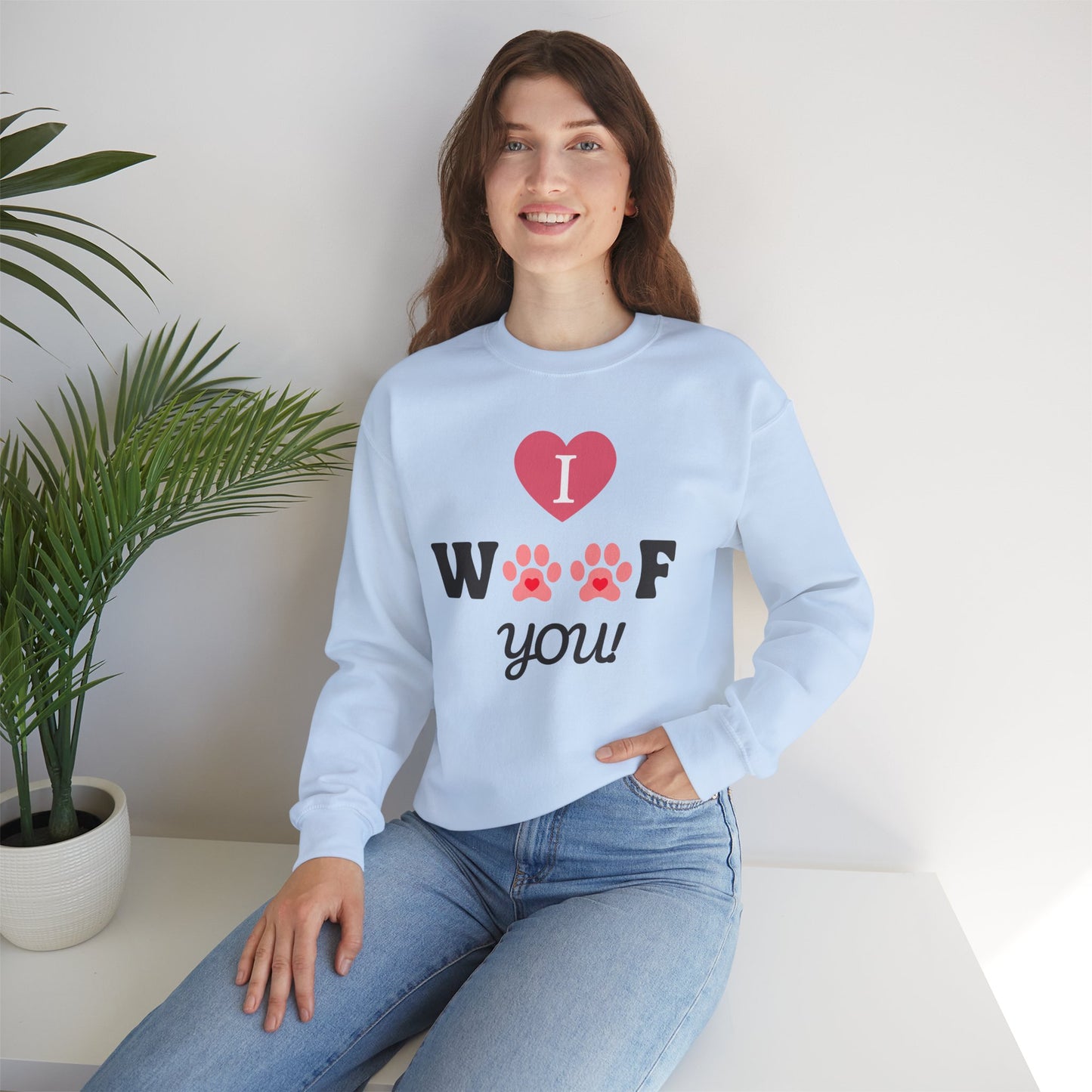 Valentine's Day Dog Lover Sweatshirt - Unisex Crewneck