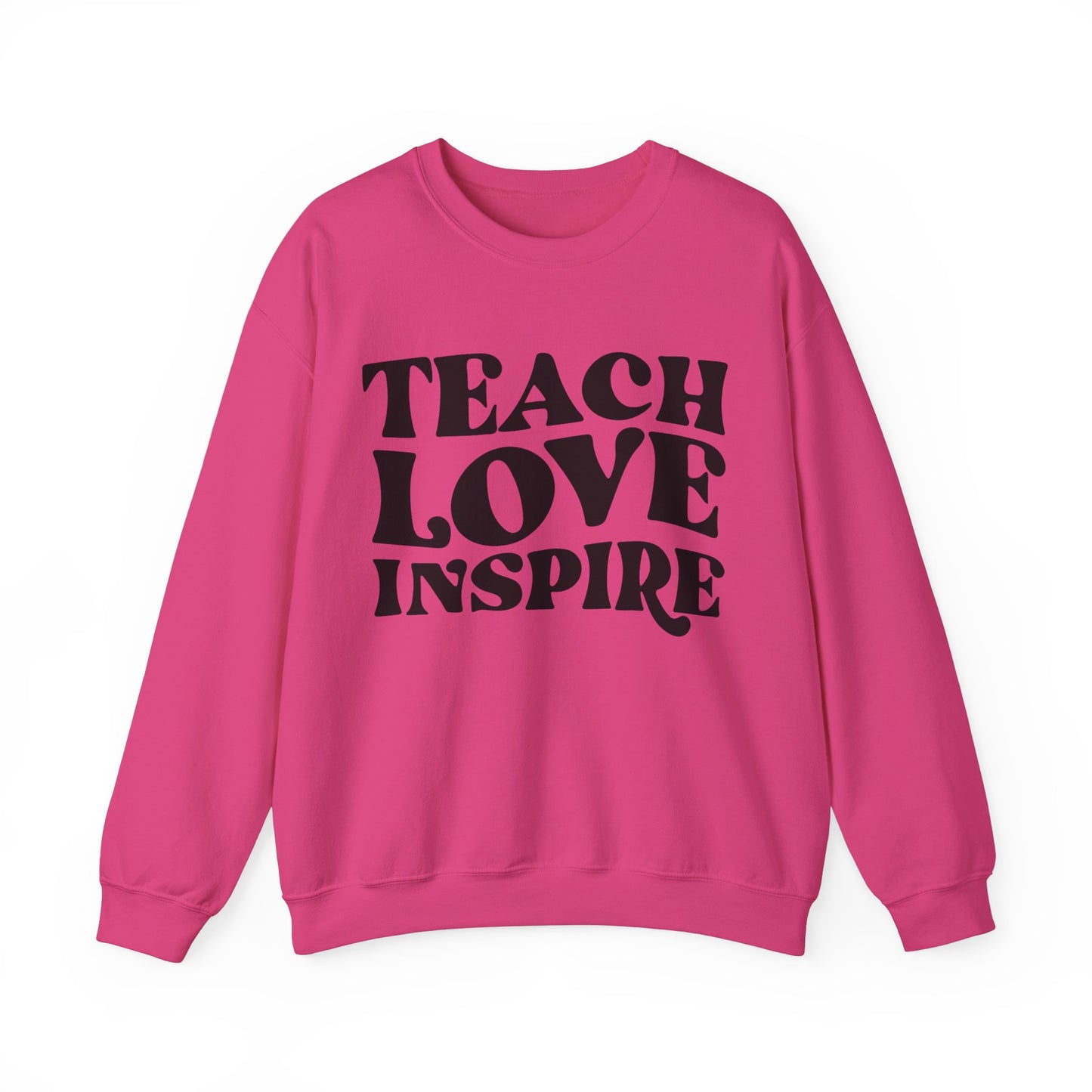 Teacher Sweatshirt - Teach Love Inspire  Unisex  Crewneck