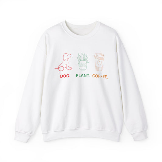 Dog Plant Coffee Sweatshirt