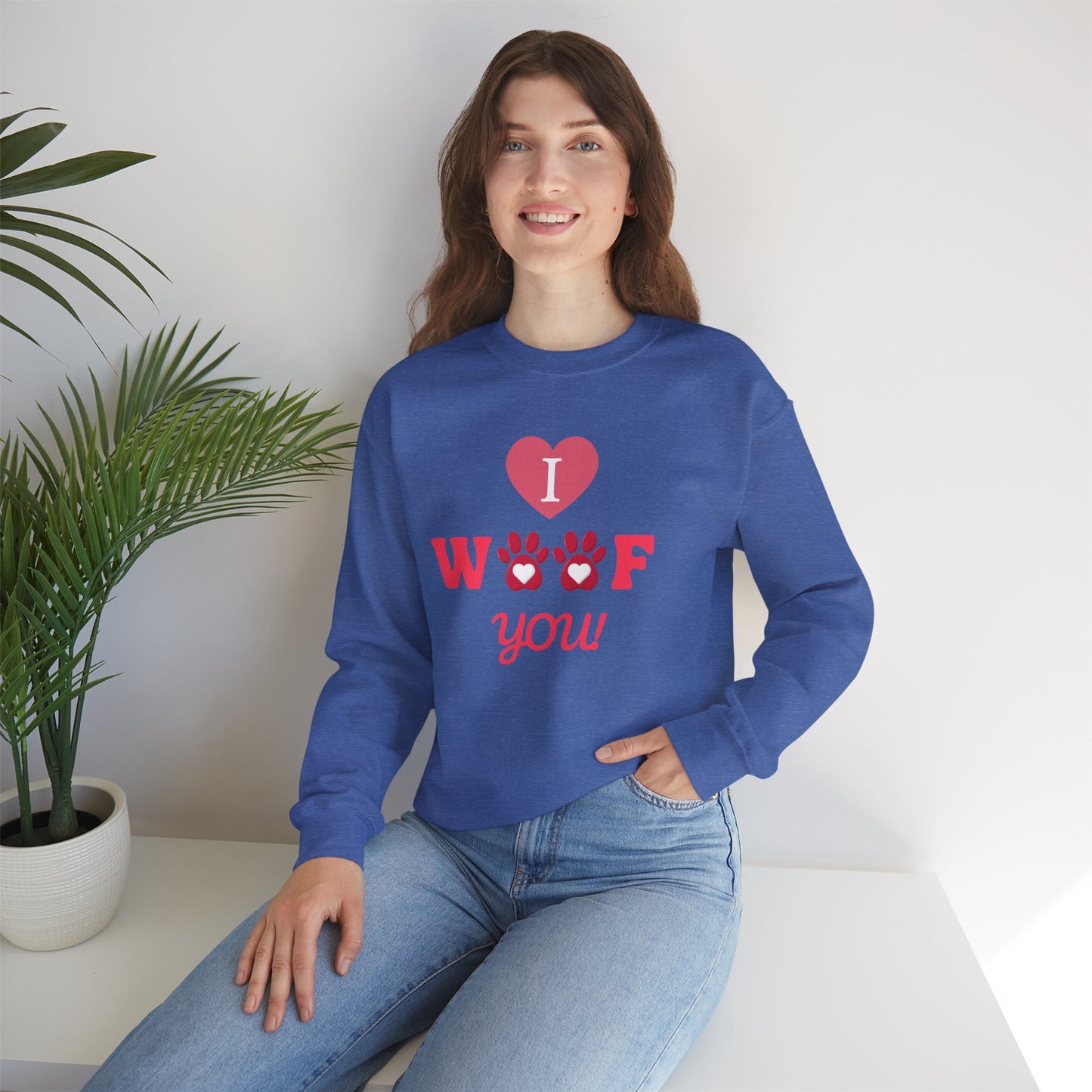 I WOOF YOU - Dog Lover Sweatshirt