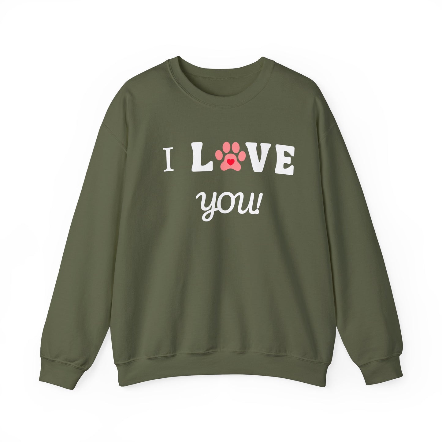 I WOOF YOU -Dog Lover Sweatshirt