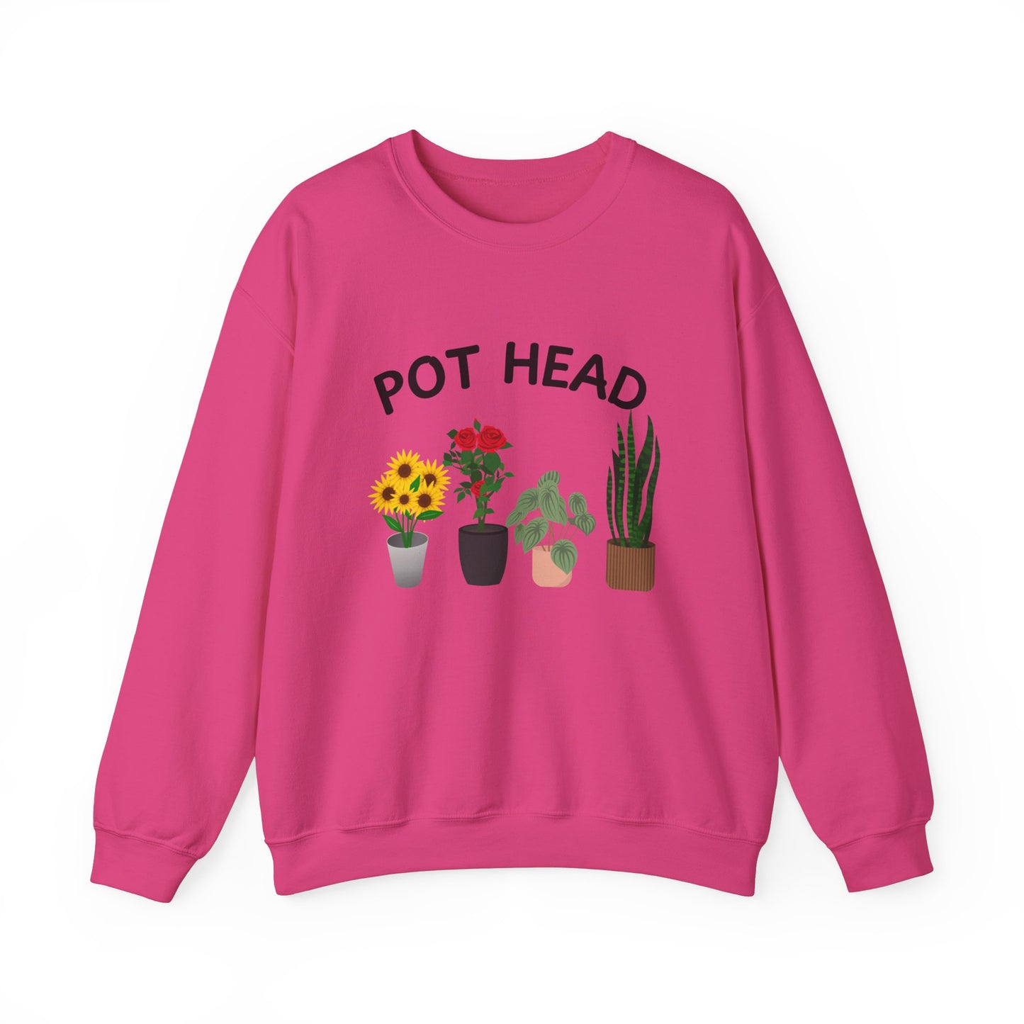 Pot Head - Funny Gardening and Plant Lover Swatshirt