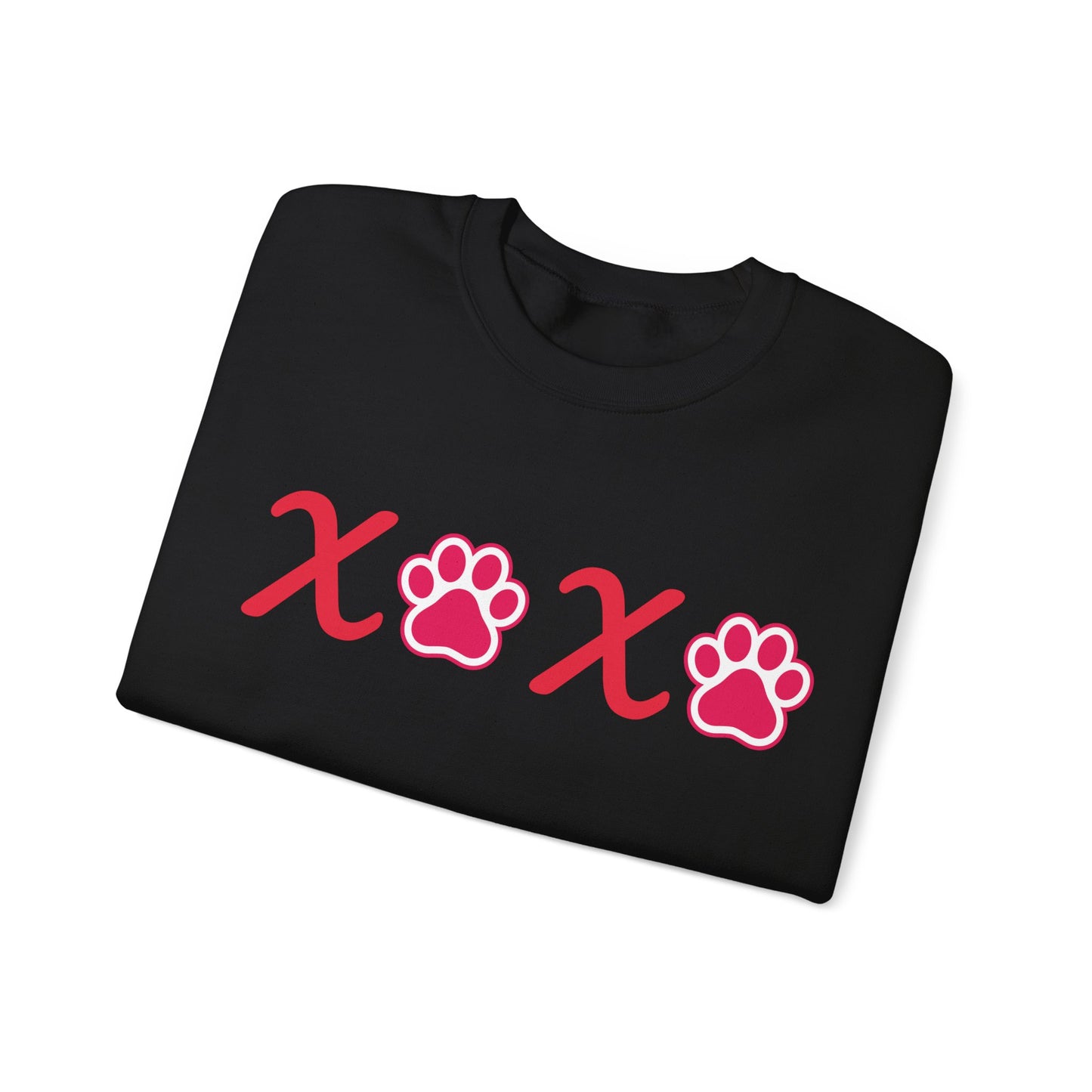 Valentine's Day Dog Lover Sweatshirt - XOXO Unisex Crewneck Sweatshirt