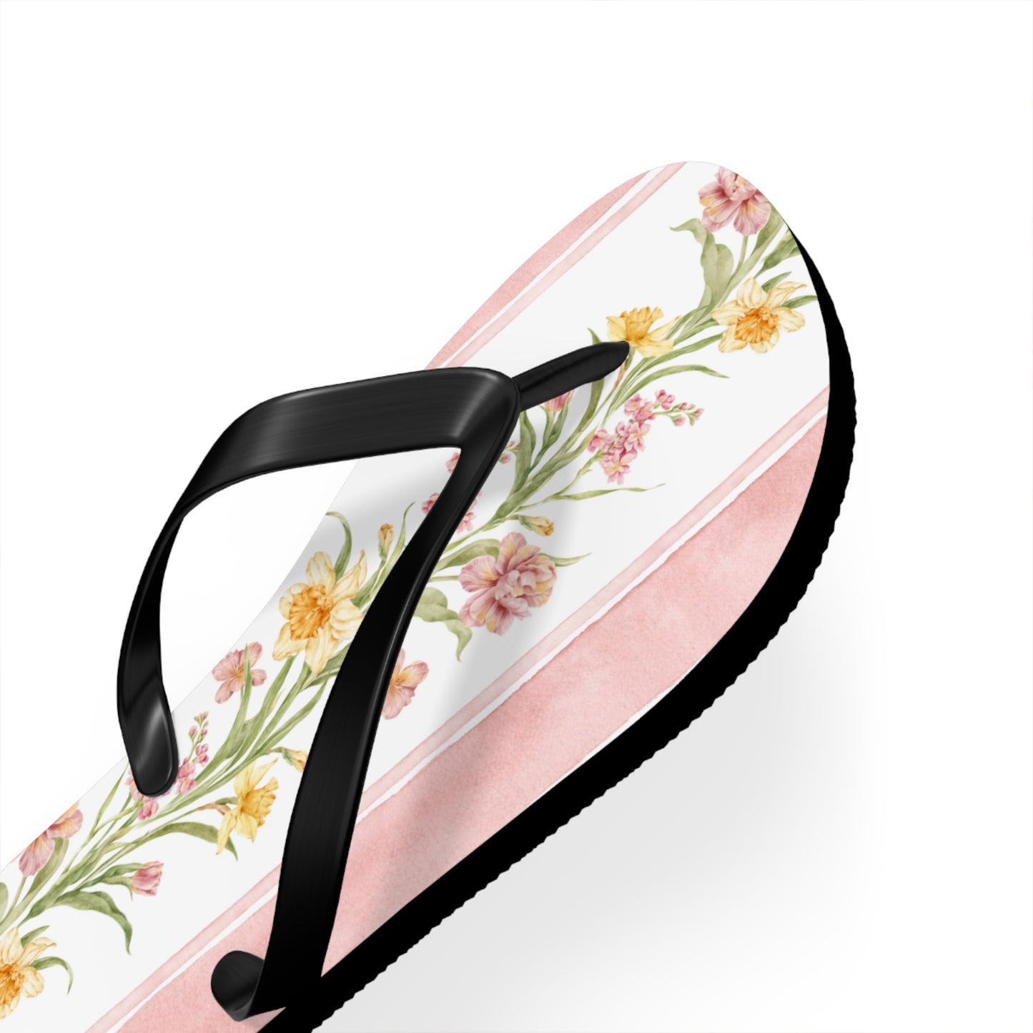 Floral Print Flip Flops - Summer Beach Sandals for Outdoor Relaxation