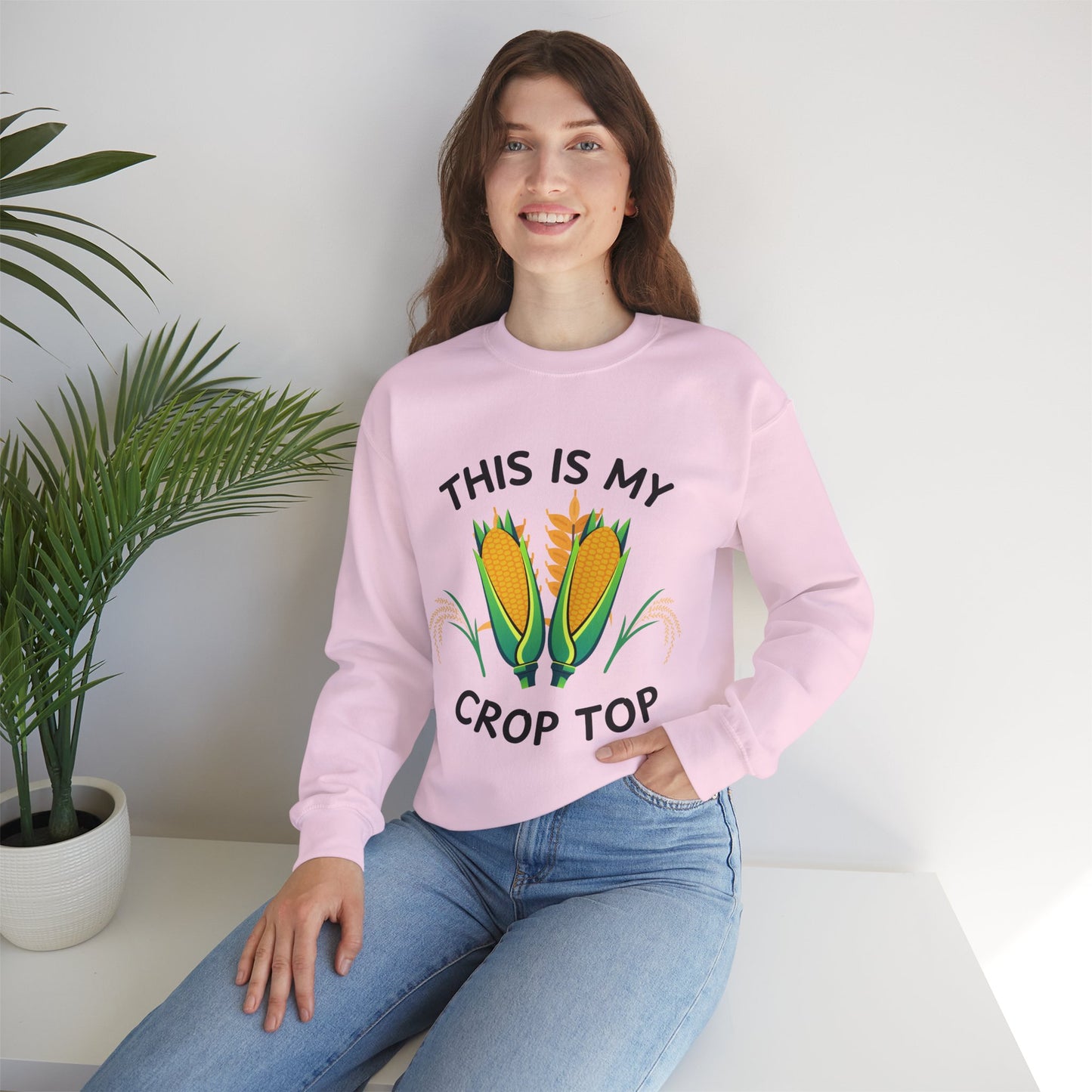 This Is My Crop Top - Funny Plant and Gardening Lover Sweatshirt