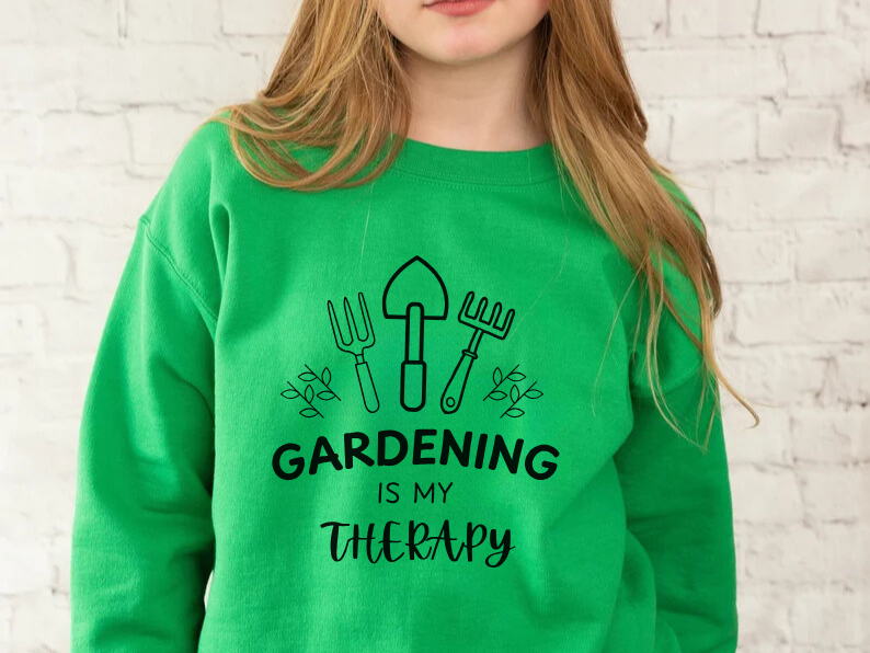 Gardening Is My Therapy - Gardening and Plant Lover Sweatshirt