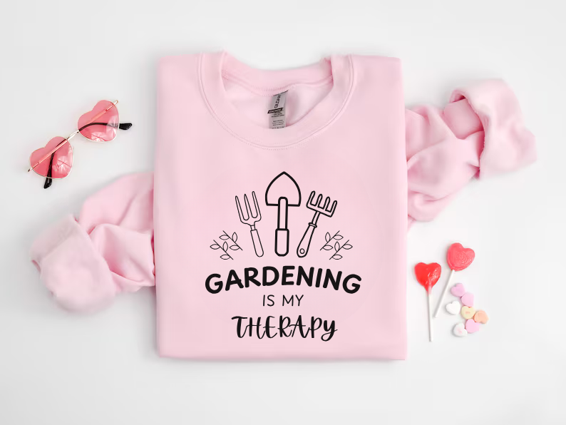 Gardening Is My Therapy - Gardening and Plant Lover Sweatshirt