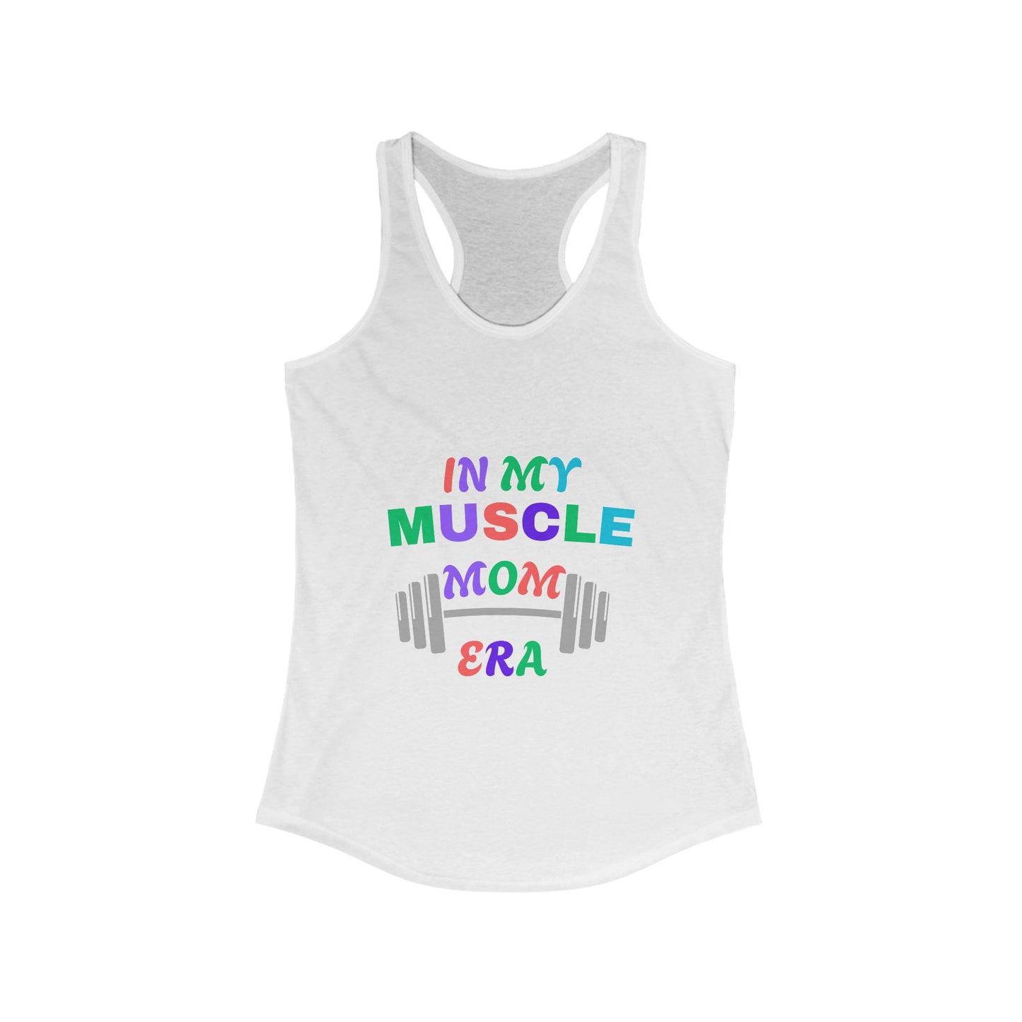 "In My Muscle Mom Era" Racerback Tank Top