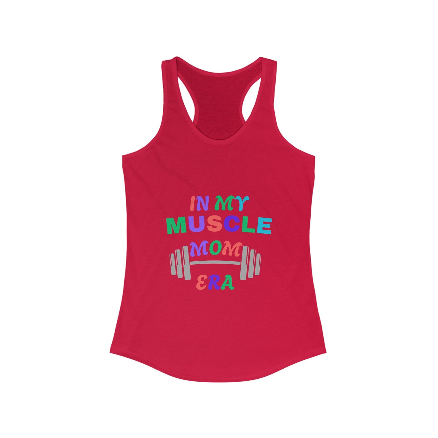 "In My Muscle Mom Era" Racerback Tank Top