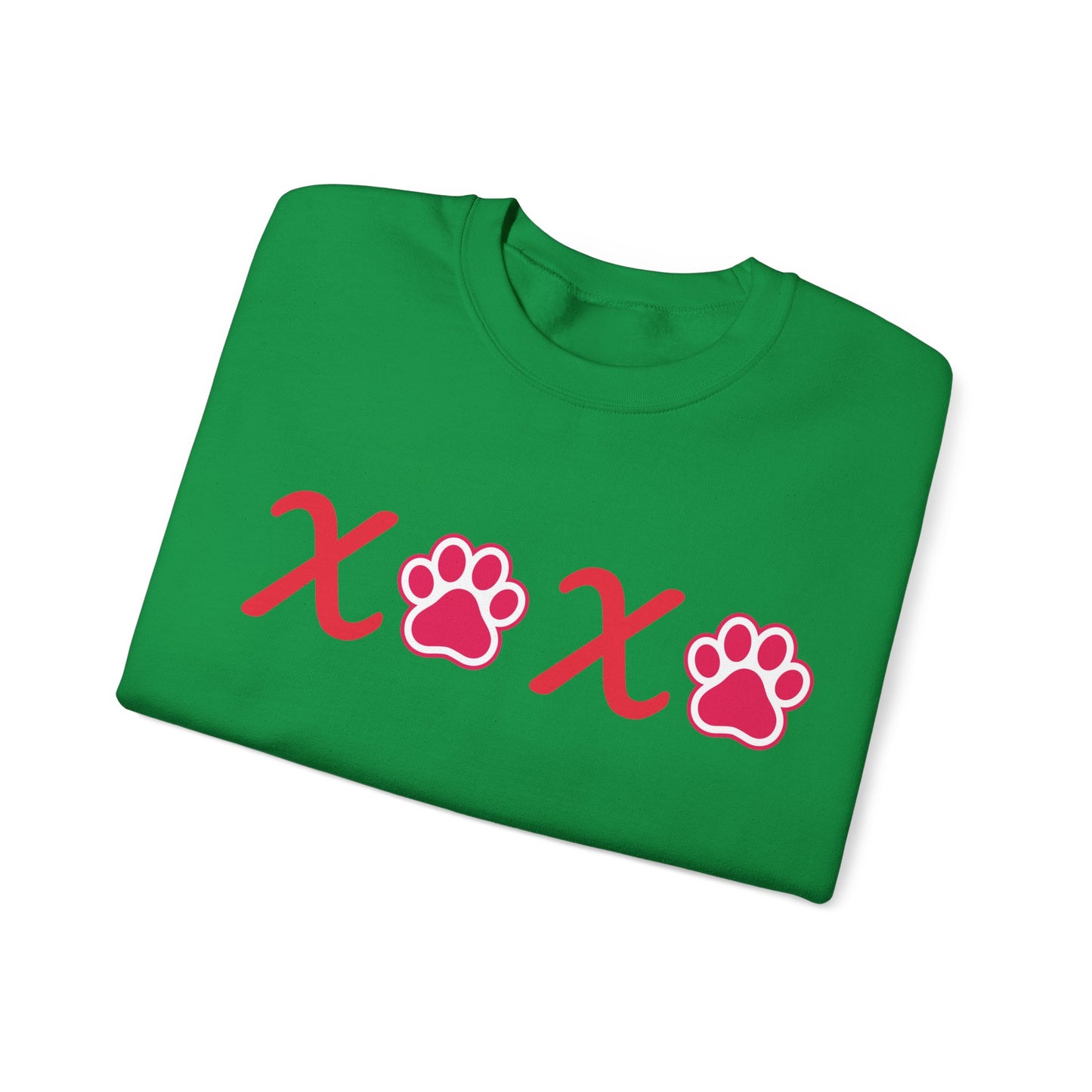 Valentine's Day Dog Lover Sweatshirt - XOXO Unisex Crewneck Sweatshirt