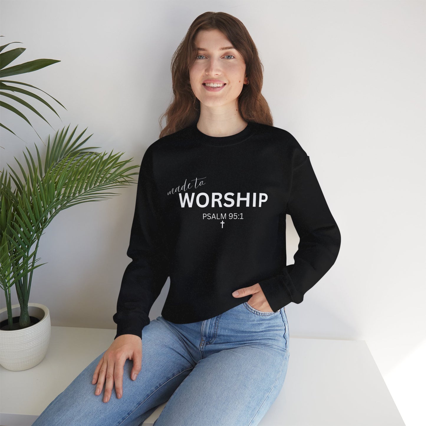 Made to Worship "Psalm 95:1" - Sweatshirt for Christians