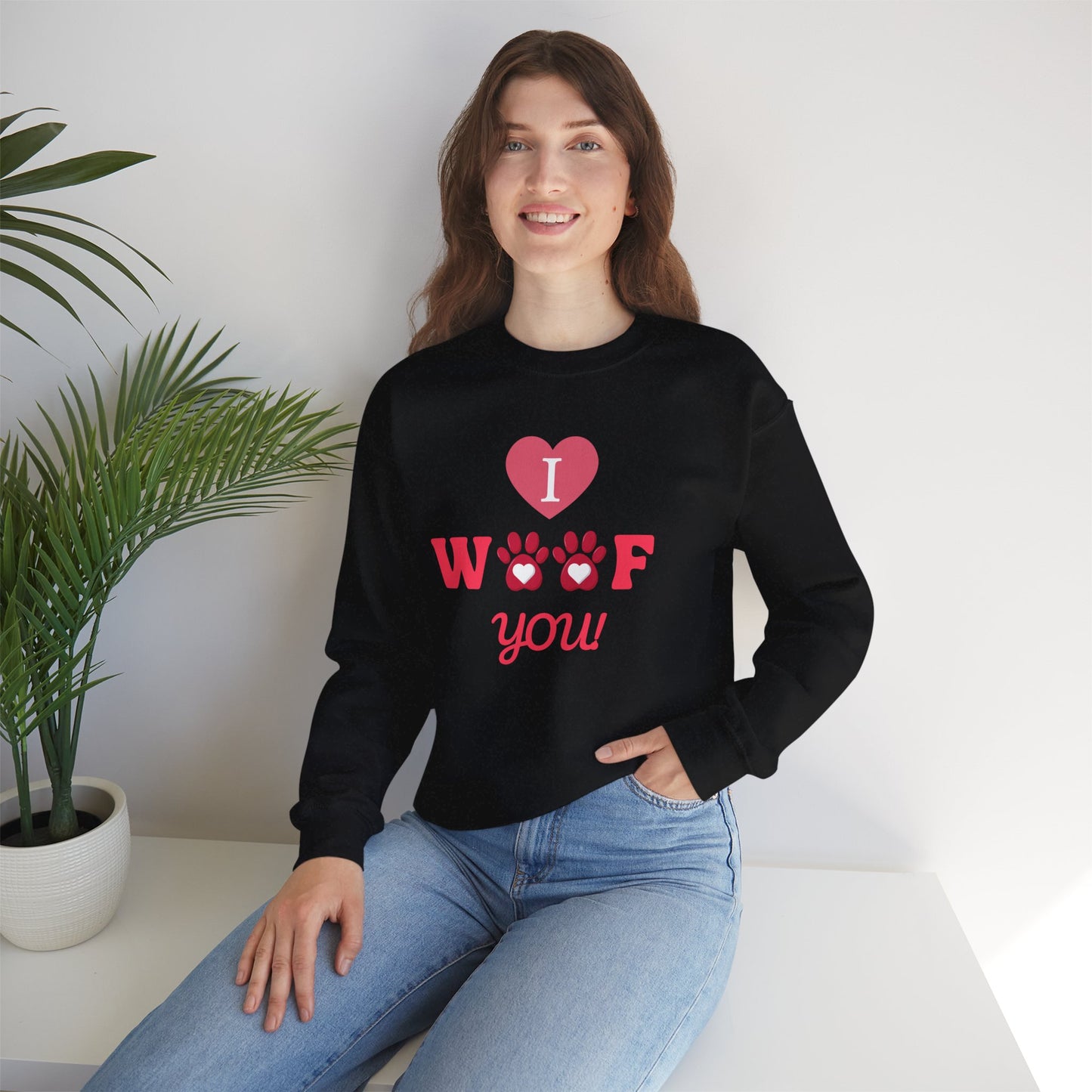 I WOOF YOU - Dog Lover Sweatshirt