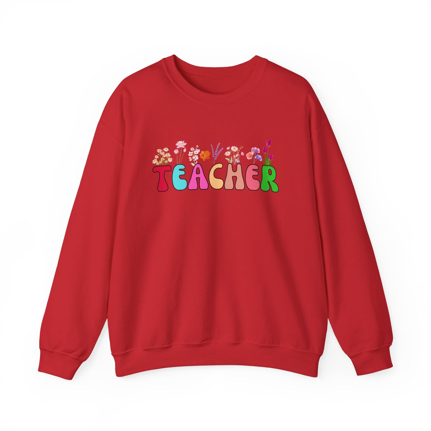 Teacher Floral Sweatshirt