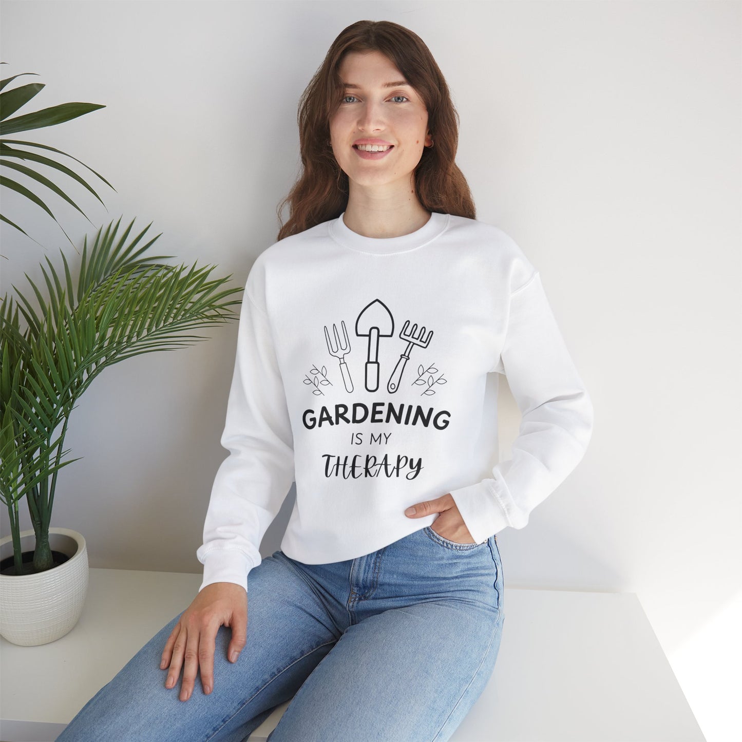 Gardening Is My Therapy - Gardening and Plant Lover Sweatshirt